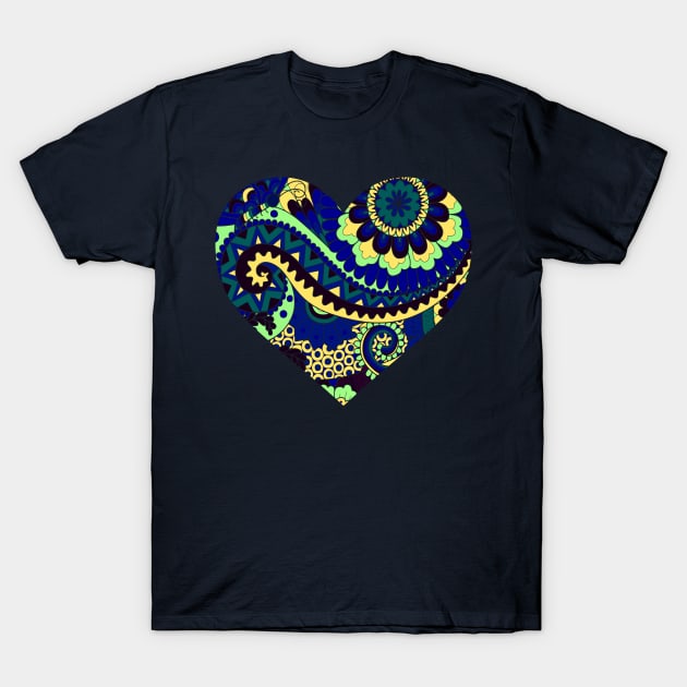 Decorative Abstract Heart T-Shirt by AlondraHanley